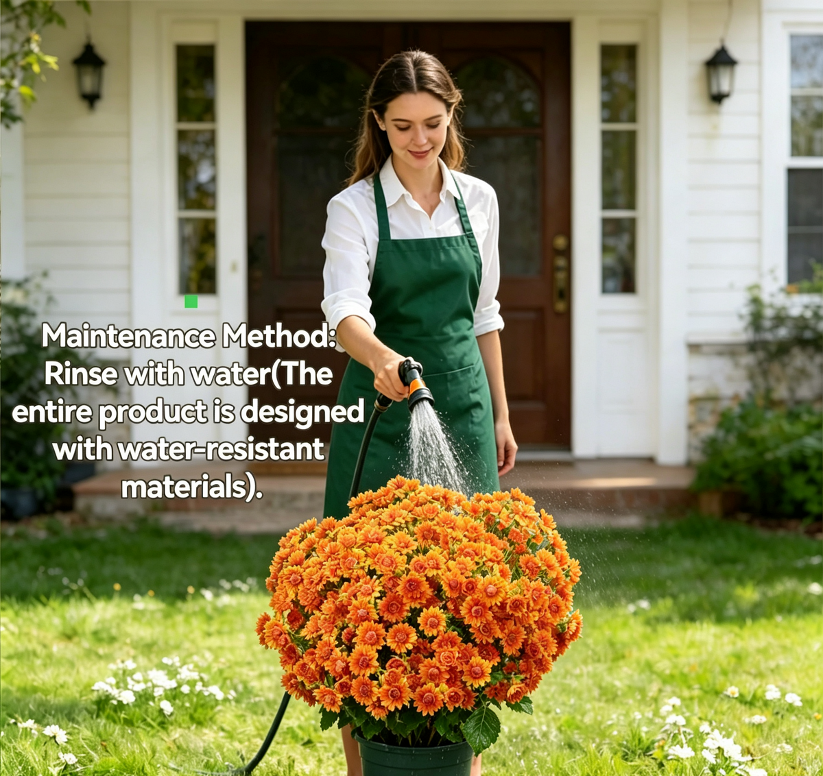 ⚡Last Day 70% OFF🌼Welcome autumn- Artificial Outdoor Sunset Mums Flowers - UV resistant, Waterproof, Windproof