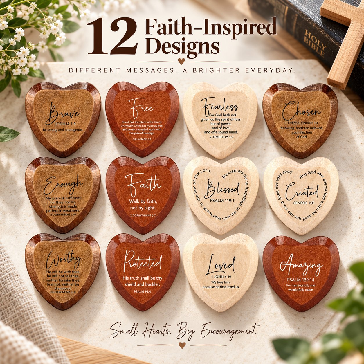 ⏳Limited-time 49% OFF - ✝️ 🎁 Christian Pocket Heart Gift Set(Set of 12)