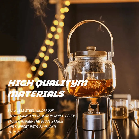 🎉LAST DAY 49% OFF -🔥High-Power Portable Mini Outdoor Spirit Burner & Alcohol Stove🍵