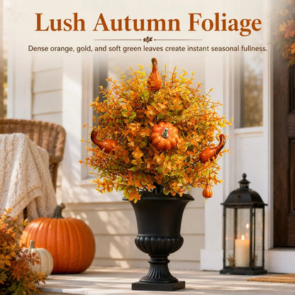 🔥 Last Day 49% OFF – Artificial Fall Pumpkin Tree Stakes
