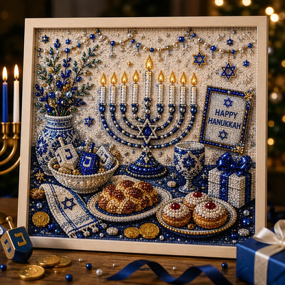 🎁Last Day 49% OFF - 🕎✨DIY Hanukkah Pearl Art Kit
