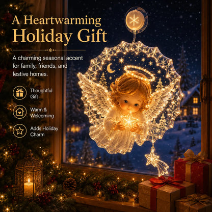 ⏳ Last Day 49% OFF – 🎄Lighted Christmas Window Decoration with Suction Cup | Warm LED Window Light with Double-Layer Design & Multiple Festive Styles ✨