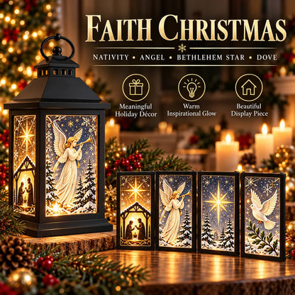 🎄✨ Interchangeable Crystal Lantern™ – Light-Up Holiday Décor