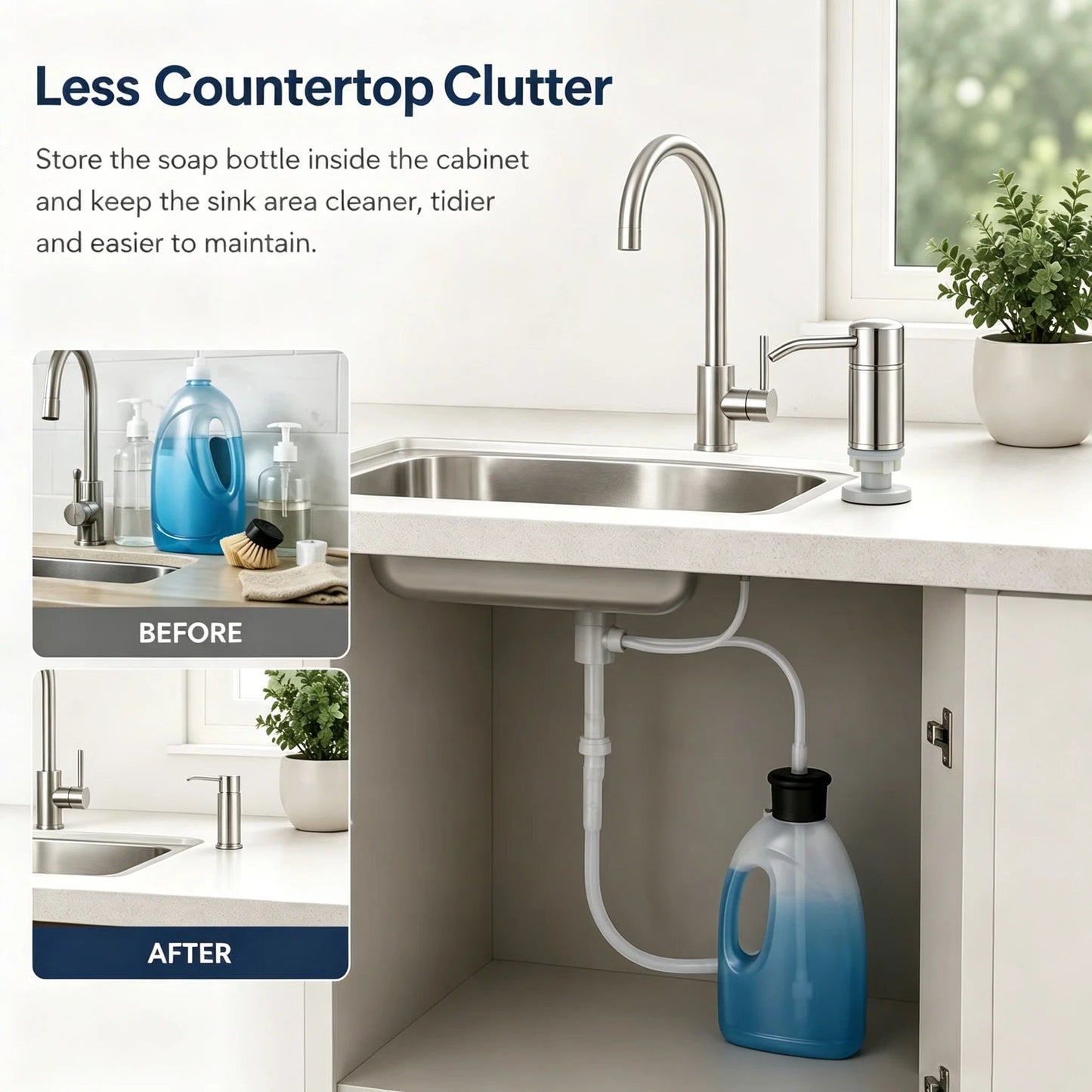 🔥Last Day 48% OFF - Kitchen Sink Soap Dispensers✨