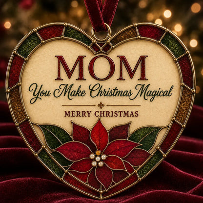 ⏳ Last Day 49% OFF – ❤️ Christmas Heart Ornament Collection | 7 Stained-Glass-Inspired Designs with Meaningful Messages for Mom, Grandma, Sister, Teachers, Coworkers, Neighbors & Friends 🎄