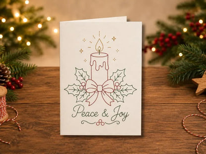 🌲 🪡 Christmas Hand Embroidery Card DIY Kit | Stitch Your Way Into the Christmas Spirit ✨ 🎁