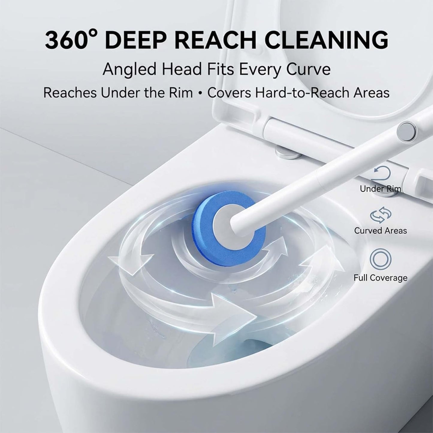 Disposable Toilet Brush Kit with Refills – Wall-Mount Toilet Cleaning System