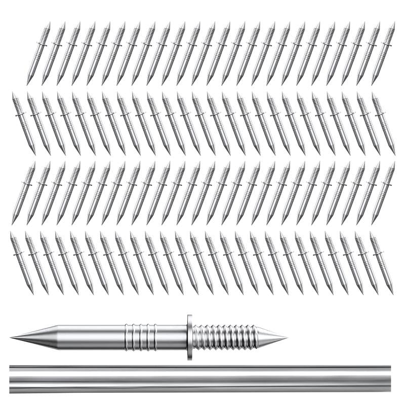 📌100 pieces of double-headed baseboard nails,seamless and traceless