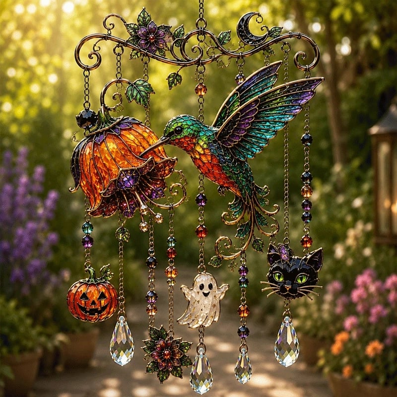 🔥Last Day 49% OFF - Halloween Suncatcher Wind Chime