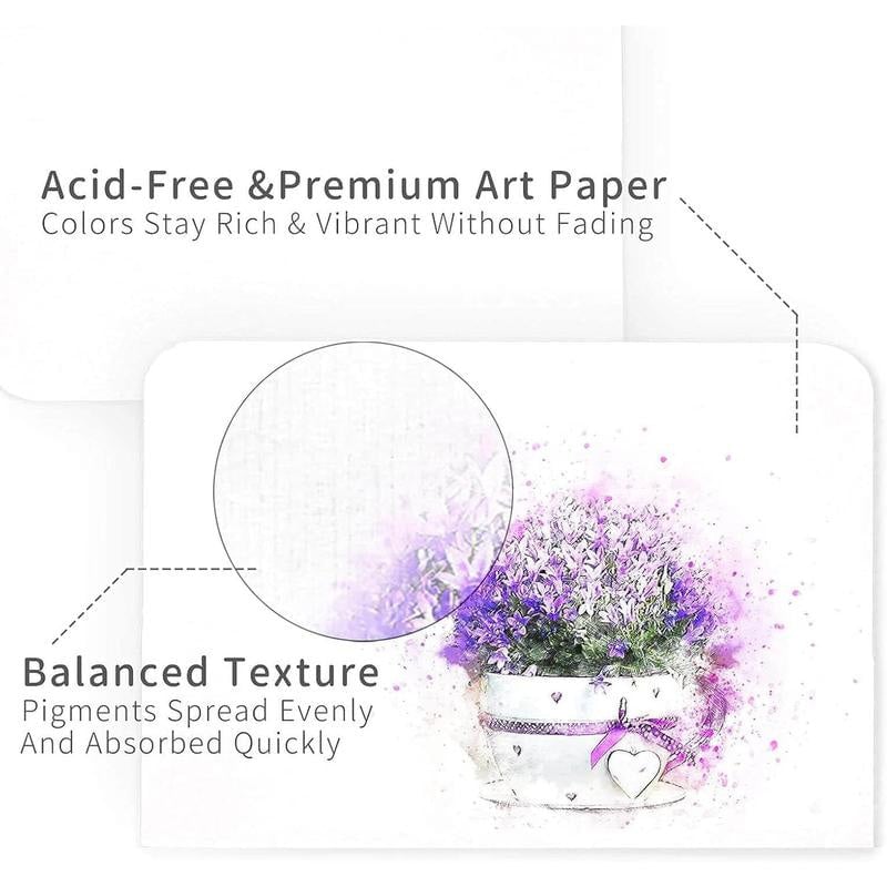 🔥LAST DAY 50% OFF - 🌈Blank Watercolor Cards and Envelopes | Create Christmas Cards That Feel Truly Personal 🎄❤️