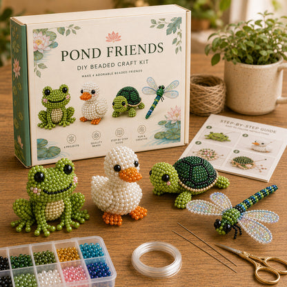 🧵✨ Tiny 3D Beaded Animal DIY Kit