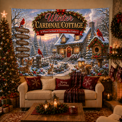 🔥Last 45pcs🎉-🎄Christmas Magic Backdrop Tapestry🎁