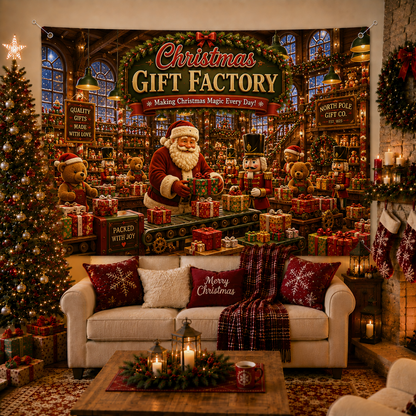 🔥Last 45pcs🎉-🎄Christmas Magic Backdrop Tapestry🎁