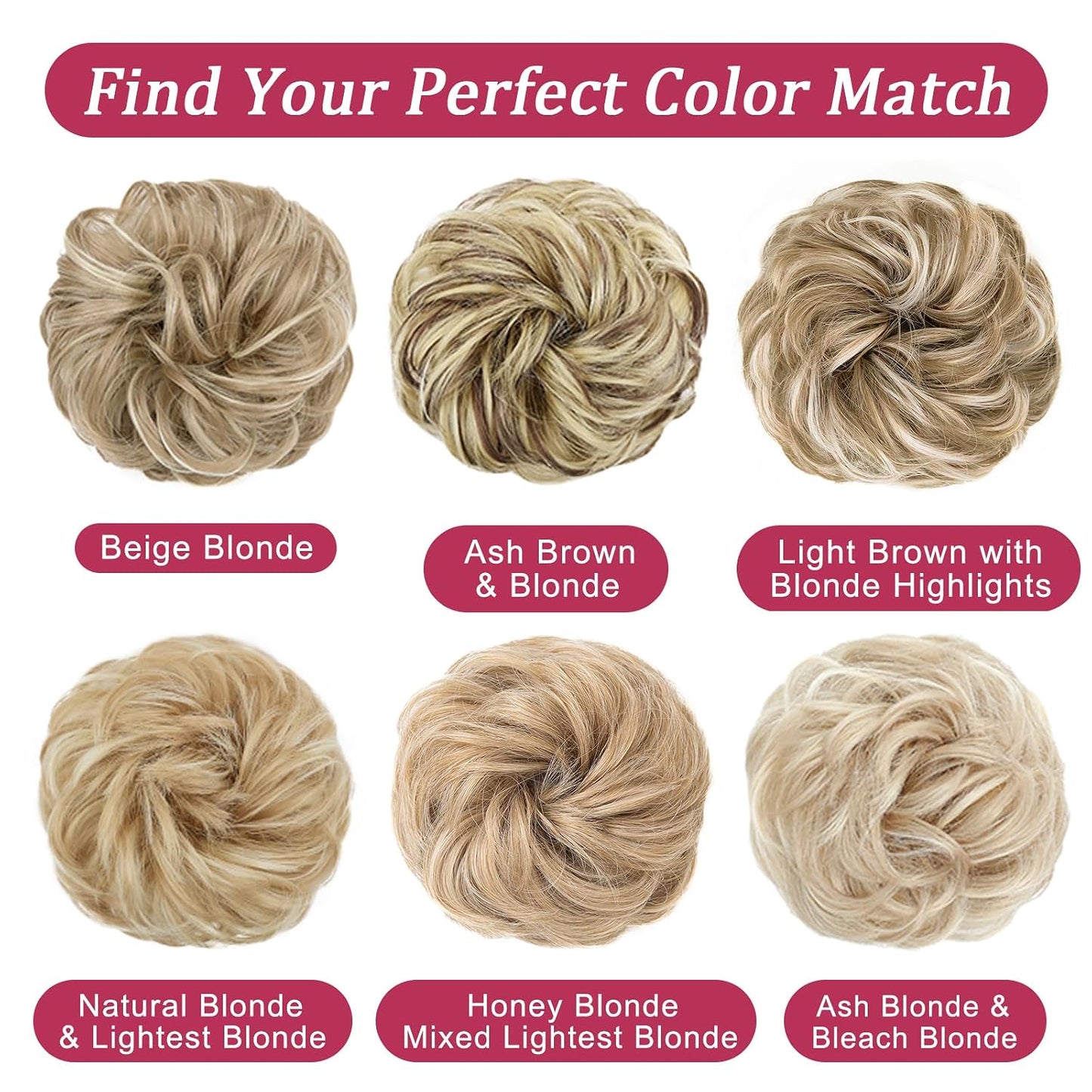 Voluminous Curly Messy Bun Scrunchie for Women