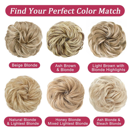 Voluminous Curly Messy Bun Scrunchie for Women