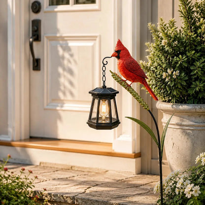 🐦 3D Cardinal Solar Light—A Beautiful Garden Light That Feels Full of Life