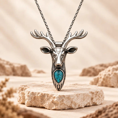 🐐 ✨ Western Skull Pendant Necklace & Belt Clip