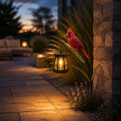 🐦 3D Cardinal Solar Light—A Beautiful Garden Light That Feels Full of Life