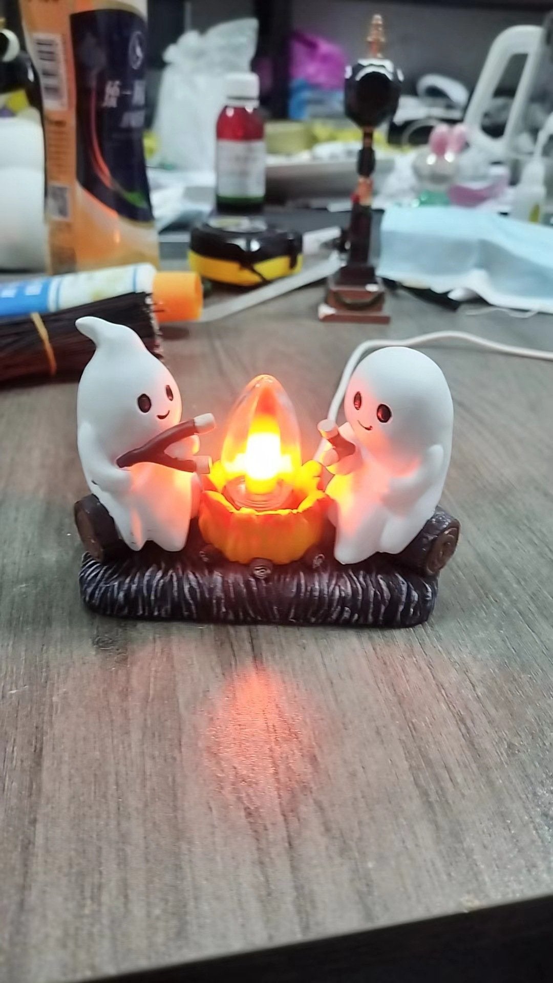 2026 USB Ghost Campfire Flickering Nightlight🔥👻