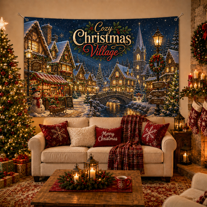 🔥Last 45pcs🎉-🎄Christmas Magic Backdrop Tapestry🎁