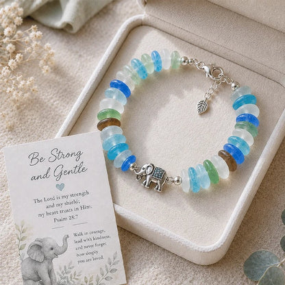 Sea Glass Blessing Bracelet