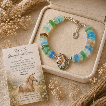 Sea Glass Blessing Bracelet