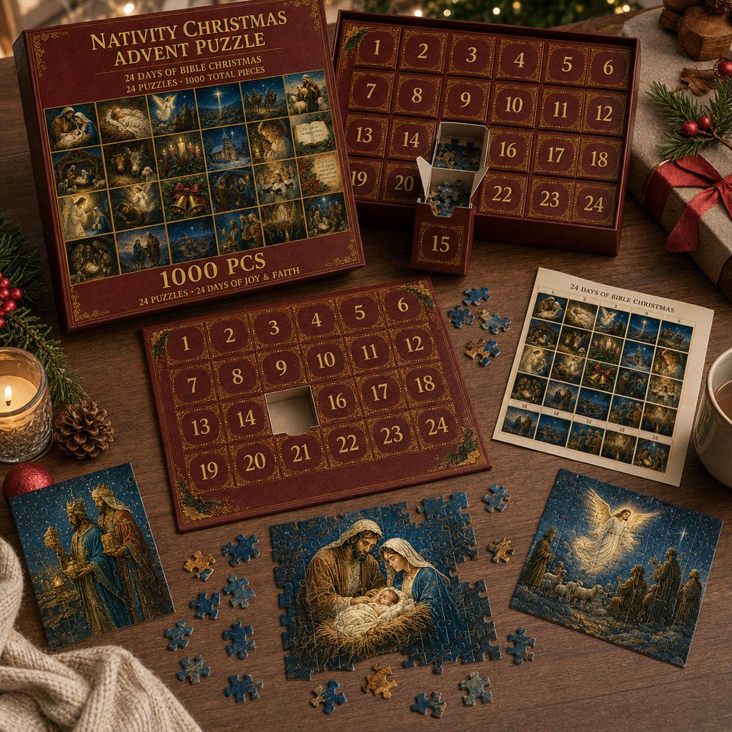 🔥Last Day 49% OFF - 🎄✝️Nativity Christmas Advent Puzzle