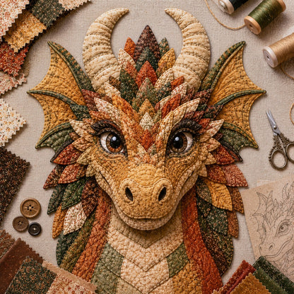 🐉✨Dragon Patchwork DIY Kit