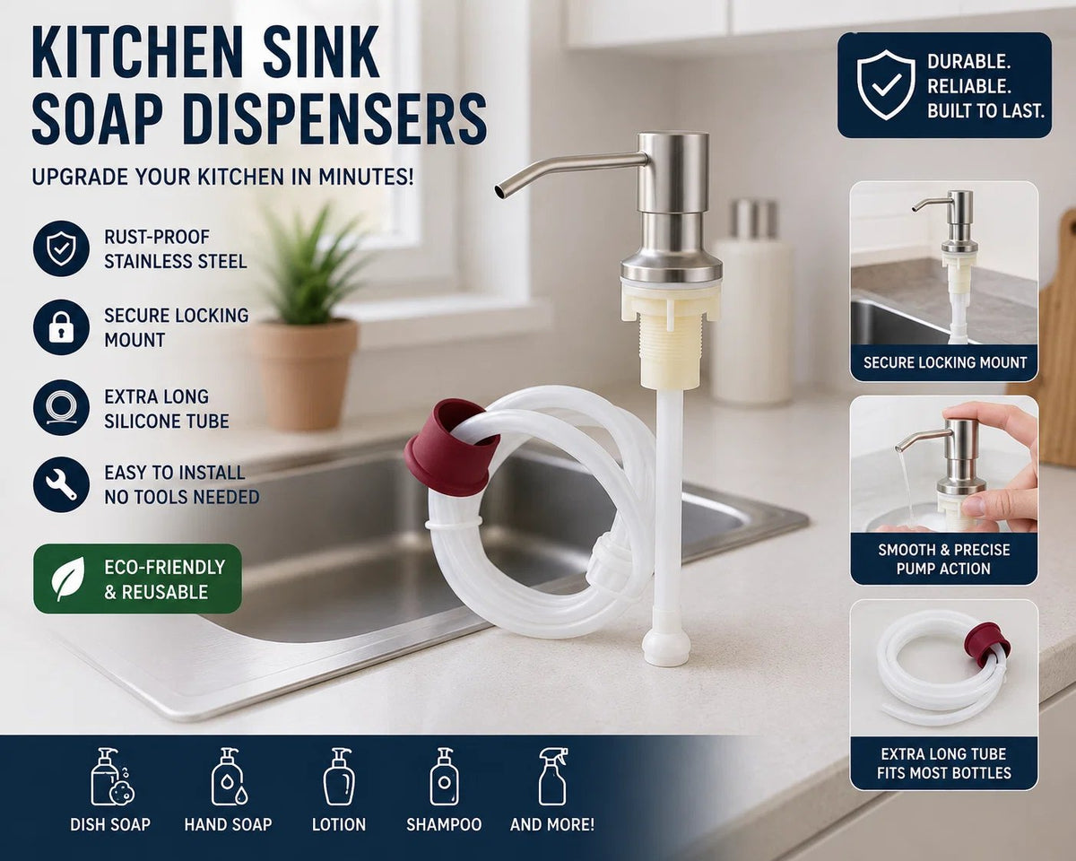 🔥Last Day 48% OFF - Kitchen Sink Soap Dispensers✨