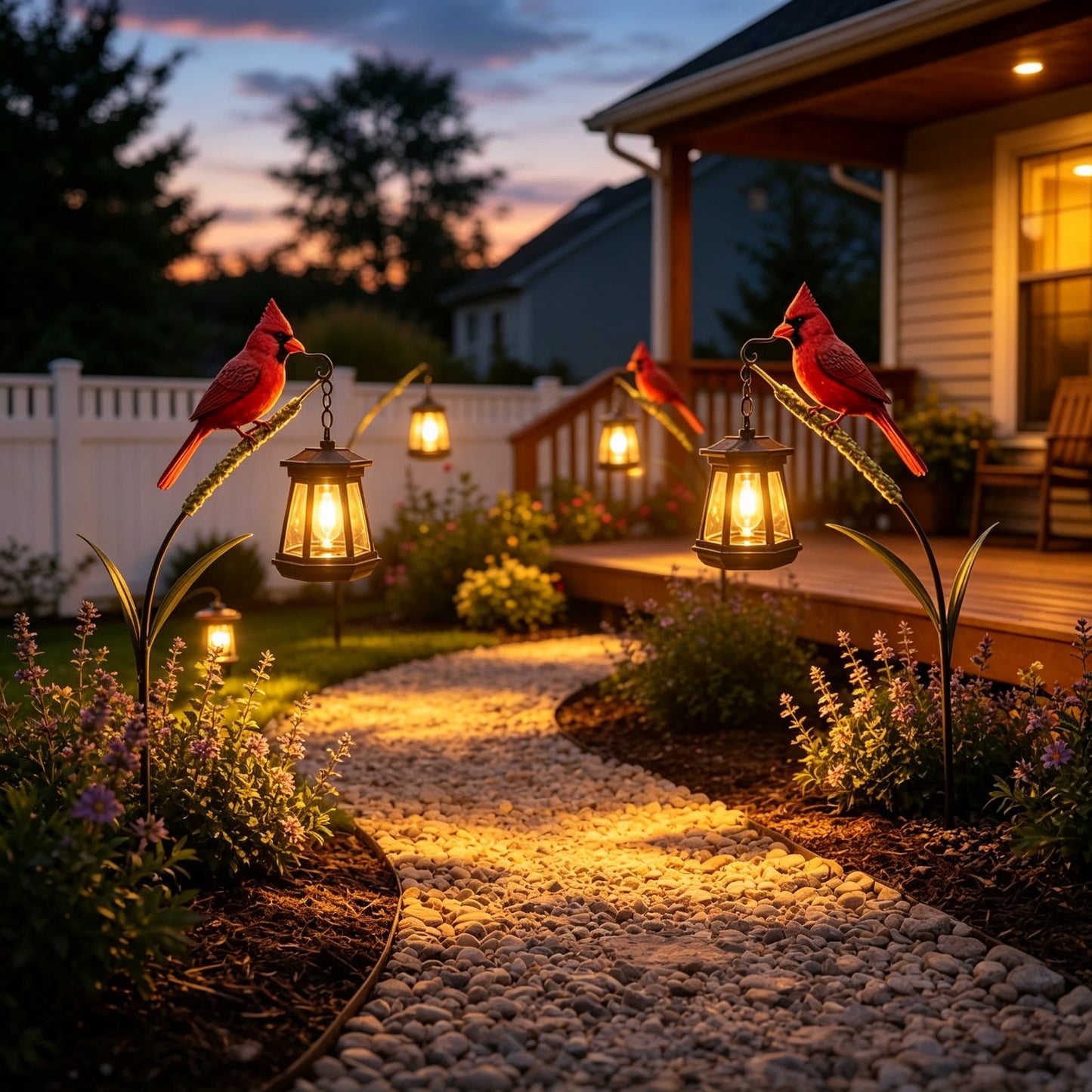 🐦 3D Cardinal Solar Light—A Beautiful Garden Light That Feels Full of Life