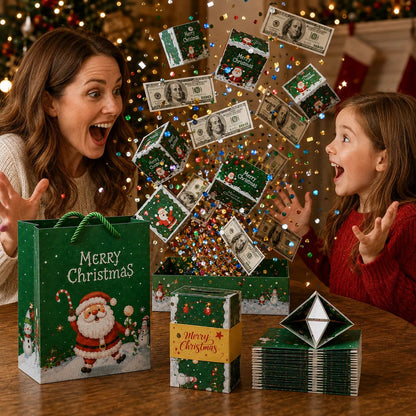 🎁 LAST DAY 49% OFF – Pop-Up Surprise Gift Box | Exploding Confetti Gift Box with 6 Flying Cubes, Matching Gift Bag & Hidden Space for Cash, Jewelry or Keepsakes ✨