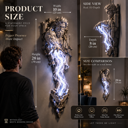 ⏰ Limited Stock 50% OFF  ⚡🌊 Mythological Sculpture Wall Lamp Collection 🏛✨