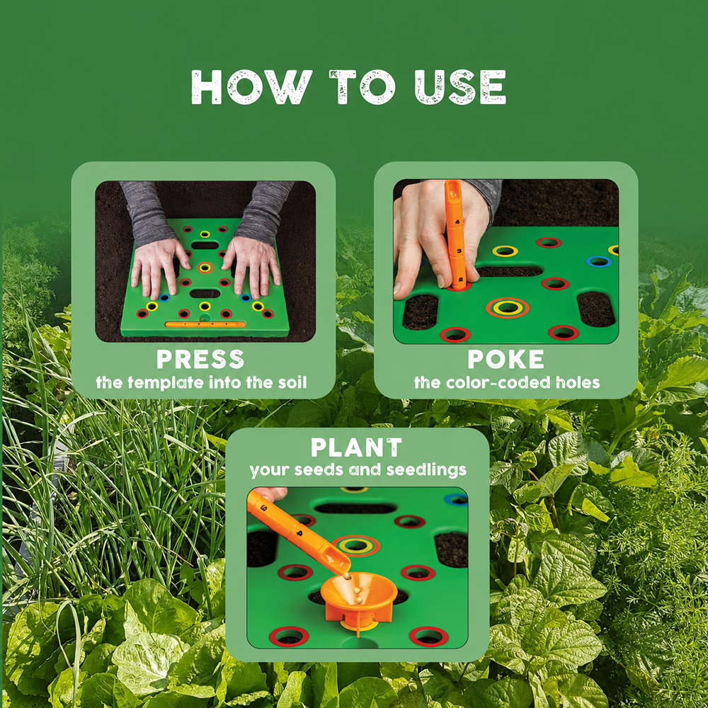 🌱Patented Seed and Seedling Spacer Tool for Bigger Harvests