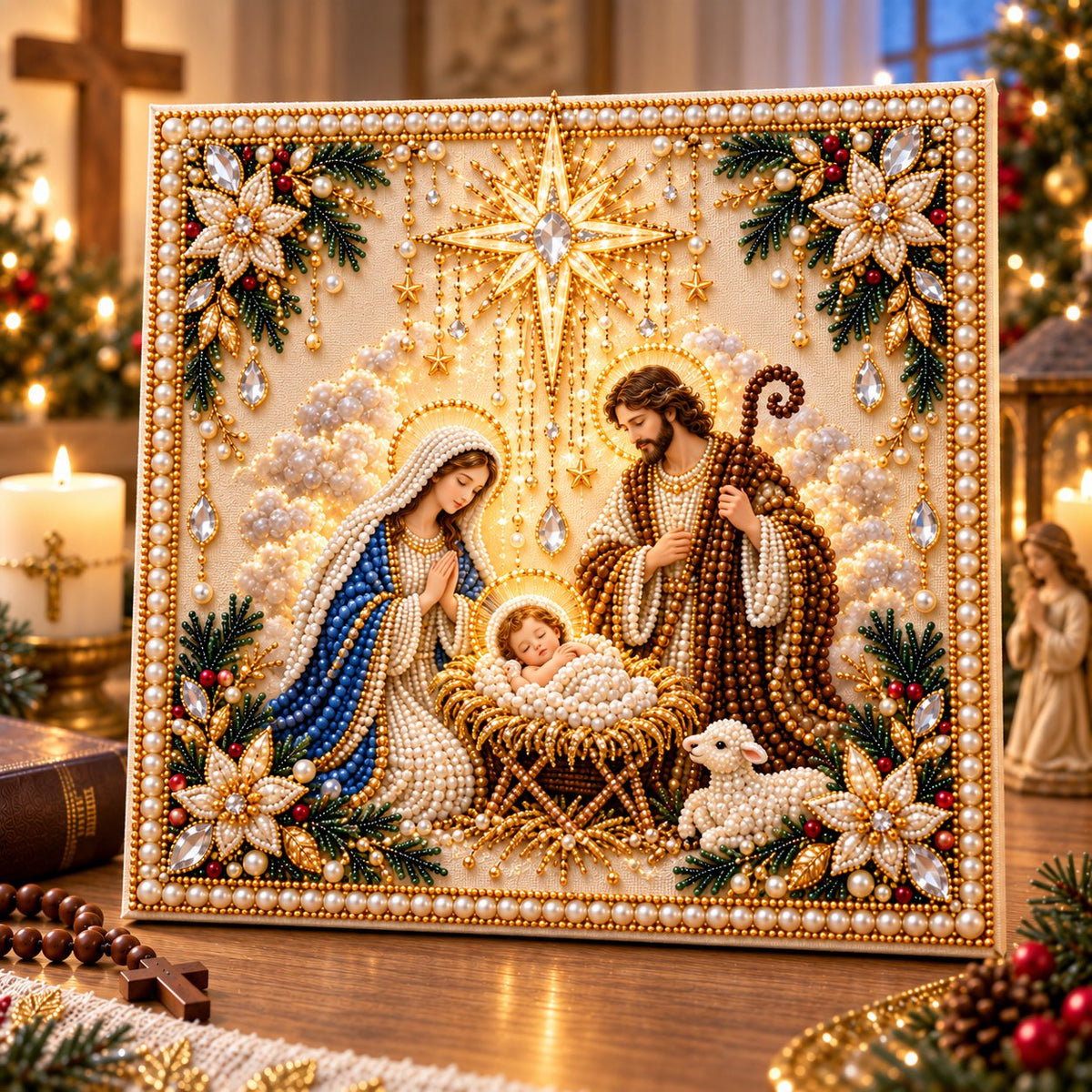 🙏✝️DIY Christian Pearl Artwork Kit