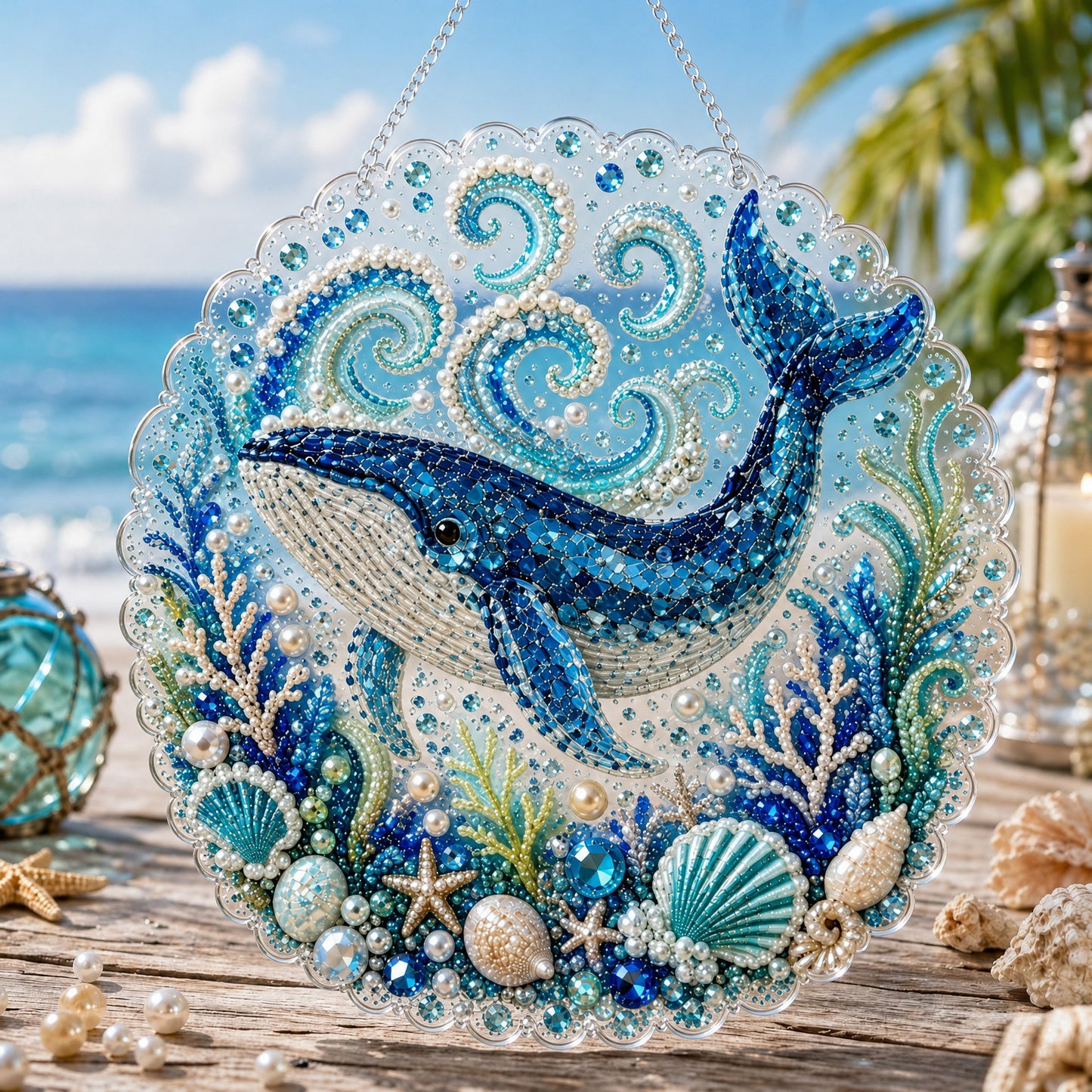 🔥BUY 3 GET 1 FREE  - 🌊✨Ocean Pearl Art DIY Hanging Ornament Kit