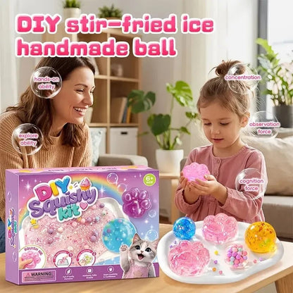 🔥HOT SALE🔥🐾 Kawaii DIY Cat Paw Kit – Super Soft Squishy Craft for Creative & Sensory Fun