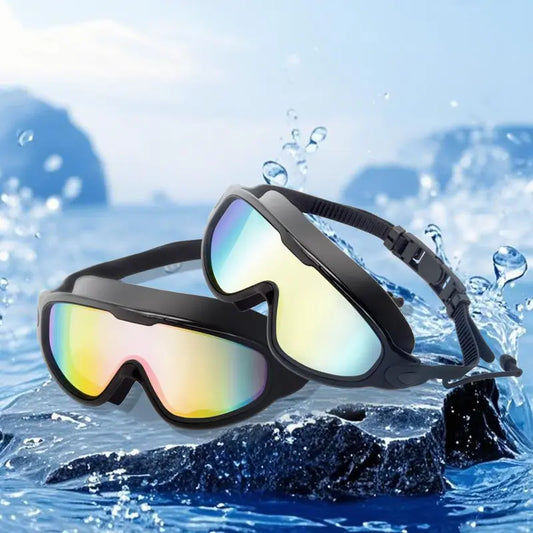 Anti-Fog Wide View Swim Goggles 2 Pack | Clear Vision Underwater