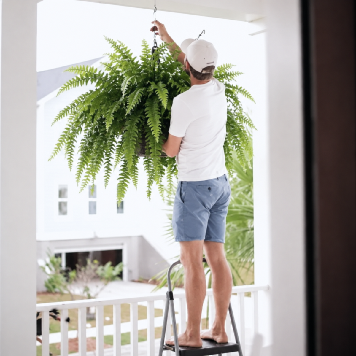 🔥Each $9.99 On Sale Only Today💛Glowing Boston Ferns with Lights – 🌿 Zero Watering, Zero Maintenance