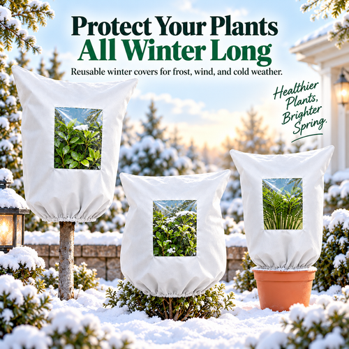 🔥Plant Covers Freeze Protection - Winter Frost Tree Plant Shrub Cloth