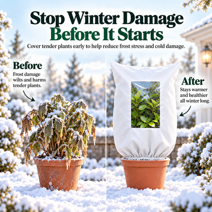 🔥Plant Covers Freeze Protection - Winter Frost Tree Plant Shrub Cloth
