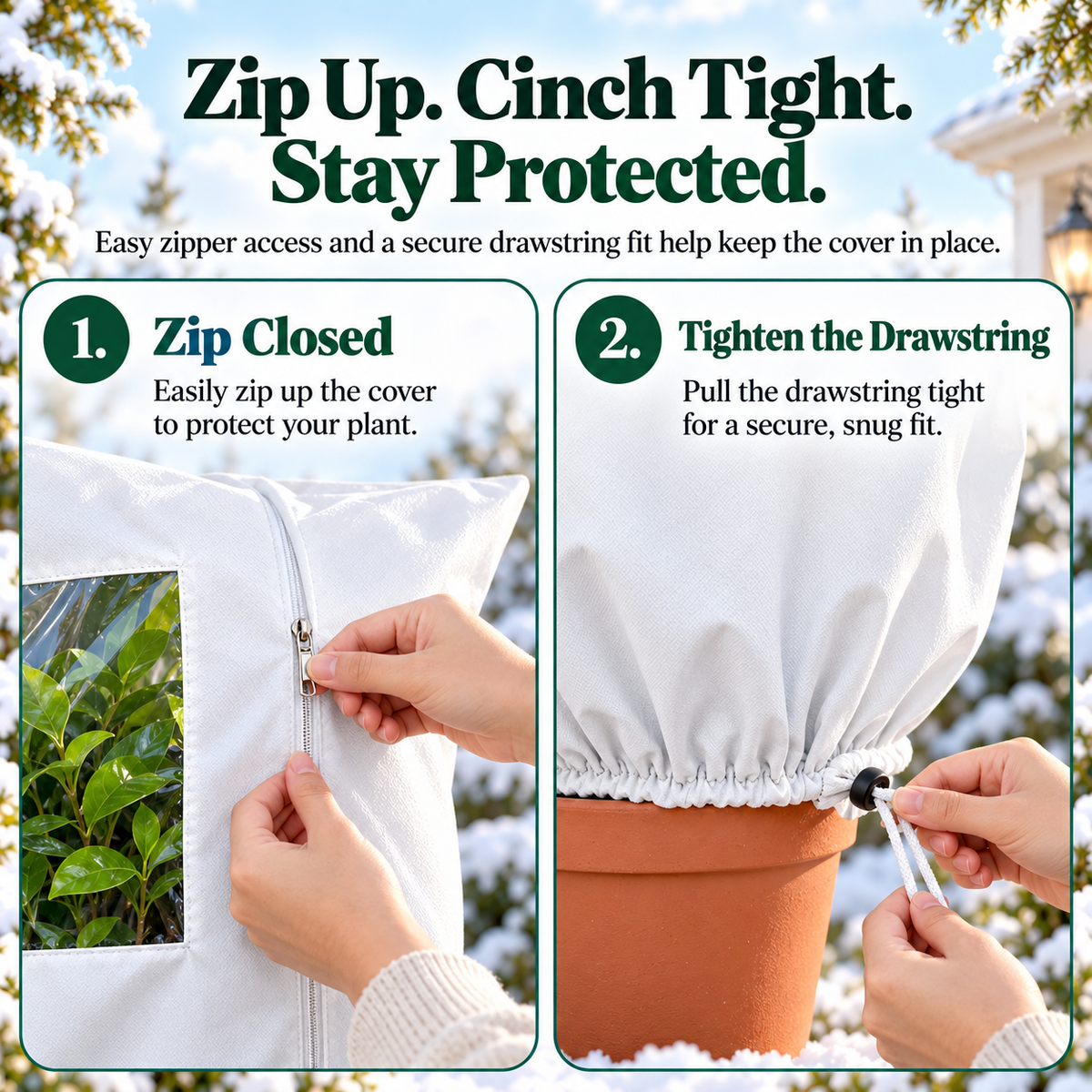 🔥Plant Covers Freeze Protection - Winter Frost Tree Plant Shrub Cloth