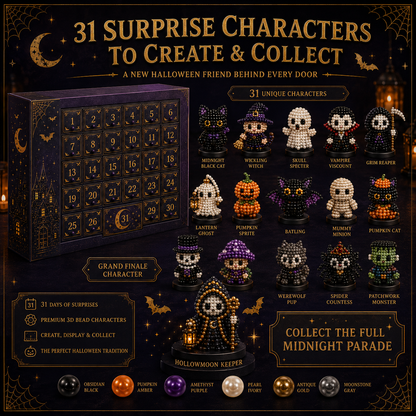 31 Nights of Hollowmoon DIY 3D Jewel Bead Countdown Calendar 🎃✨