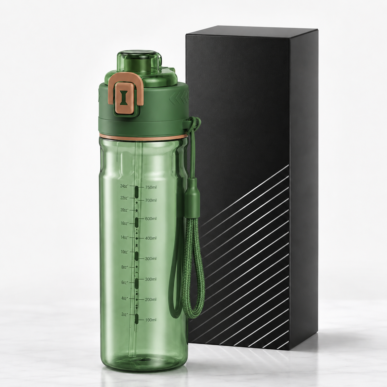 🔥Last Day 49% OFF - 💦 750ML Cooling Mist Water Bottle | Straw & Spray Sports Bottle for Hot Days