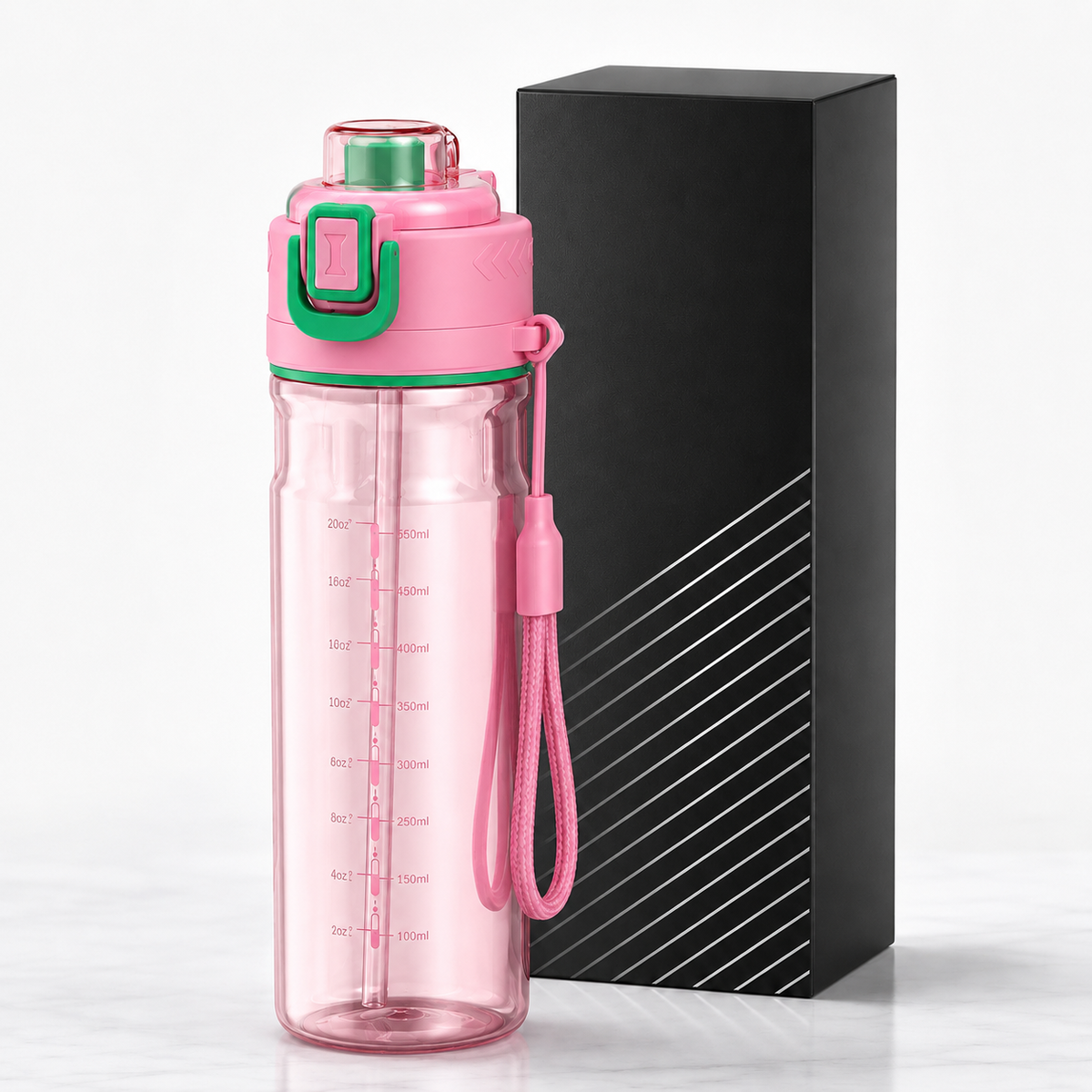 🔥Last Day 49% OFF - 💦 750ML Cooling Mist Water Bottle | Straw & Spray Sports Bottle for Hot Days