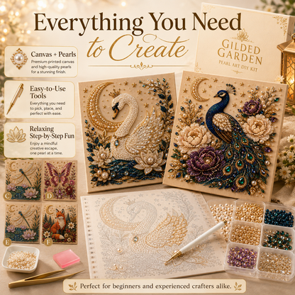 🔥 Last Day 49% OFF – ✨ Gilded Garden Pearl Art DIY Kit – Turn Tiny Pearls into Luxurious Garden Magic
