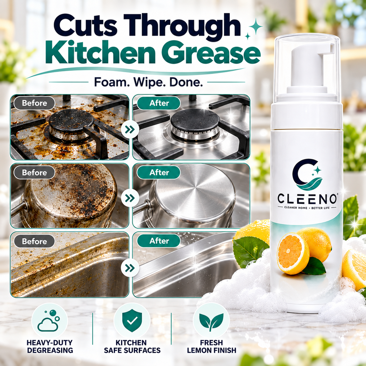 CLEENO kitchen grease cleaning