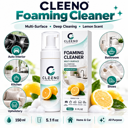 🍋 CLEENO Multi-Surface Foaming Cleaner™ – Heavy-Duty Grease & Grime Remover for Home, Car & More