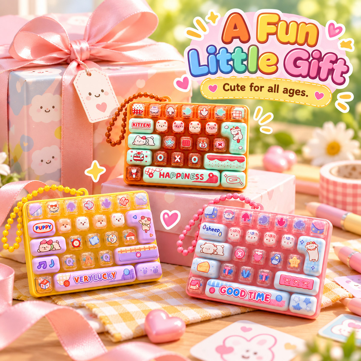 Mini keyboard fidget gift
