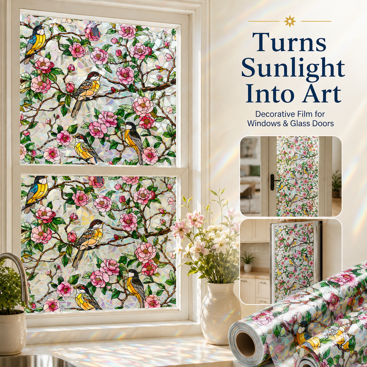 🔥 Limited Time 49% OFF - ✨ Crystal Stained Glass Window Film – Transform Your Windows Into Stunning Art