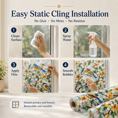🔥 Limited Time 49% OFF - ✨ Crystal Stained Glass Window Film – Transform Your Windows Into Stunning Art